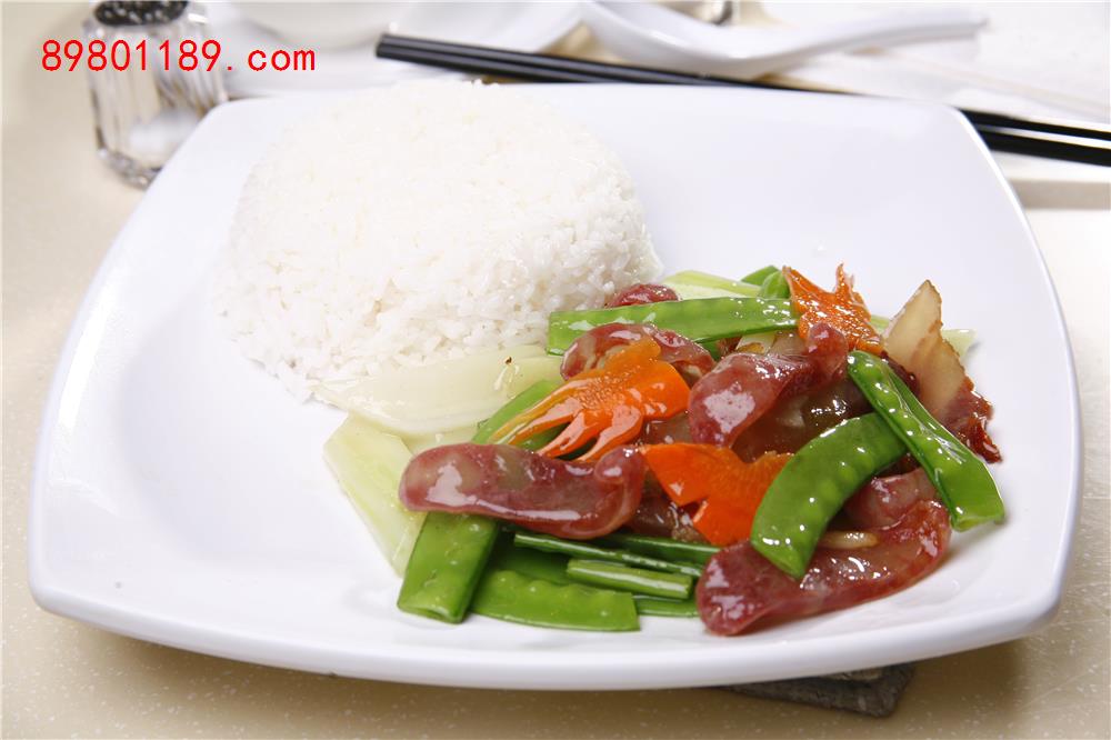 荷兰豆腊味饭